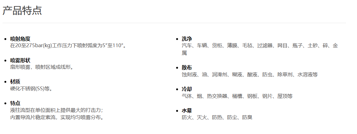 碳化钨镶嵌扇形喷嘴